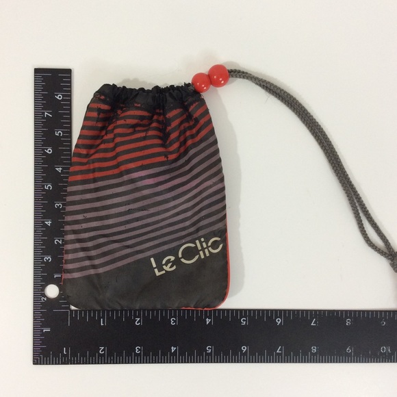 Vintage Le Click Grey Red Purple Mini Camera Bag - Picture 6 of 7